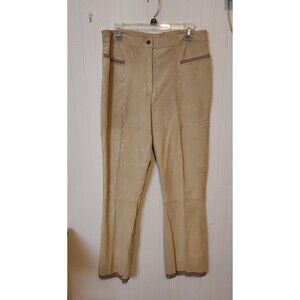 Suede Essentials pants women‎ Size 10 Trim On Pockets